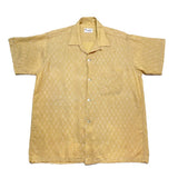 (vintage) 1960'S～ Lord Bretton by Roggen FINE PATTERN LOOP COLLAR SHORT SLEEVE BOX SHIRT