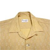 (vintage) 1960'S～ Lord Bretton by Roggen FINE PATTERN LOOP COLLAR SHORT SLEEVE BOX SHIRT
