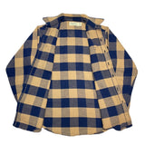 (vintage) 1990'S～ MADE IN USA ST JOHN'S BAY BLOCK CHECKERED HEAVY FLANNEL SHIRT