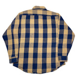 (vintage) 1990'S～ MADE IN USA ST JOHN'S BAY BLOCK CHECKERED HEAVY FLANNEL SHIRT