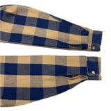 (vintage) 1990'S～ MADE IN USA ST JOHN'S BAY BLOCK CHECKERED HEAVY FLANNEL SHIRT