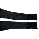 (designers) MADE IN JAPAN L.G.B. RIB KNIT PANELED PIG LEATHER ZIP UP HOODIE