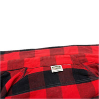 (VINTAGE) 1990'S～ FIVE BROTHER BLOCK CHECKERED HEAVY FLANNEL SHIRT
