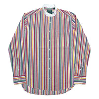 (VINTAGE) MADE IN USA GITMAN BROS Vintage STRIPED PATTERN STAND UP COLLAR SHIRT