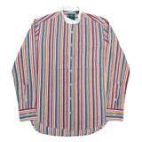 (VINTAGE) MADE IN USA GITMAN BROS Vintage STRIPED PATTERN STAND UP COLLAR SHIRT