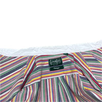 (VINTAGE) MADE IN USA GITMAN BROS Vintage STRIPED PATTERN STAND UP COLLAR SHIRT