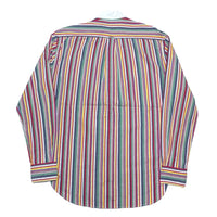 (VINTAGE) MADE IN USA GITMAN BROS Vintage STRIPED PATTERN STAND UP COLLAR SHIRT