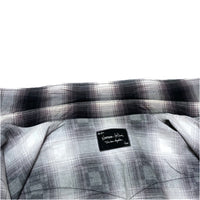 (DESIGNERS) 2000'S～ NUMBER NINE SHADOW PLAID PRINT FLANNEL WESTERN SHIRT WITH GUSSET