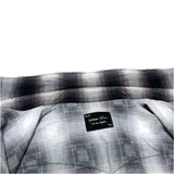 (DESIGNERS) 2000'S～ NUMBER NINE SHADOW PLAID PRINT FLANNEL WESTERN SHIRT WITH GUSSET