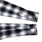(DESIGNERS) 2000'S～ NUMBER NINE SHADOW PLAID PRINT FLANNEL WESTERN SHIRT WITH GUSSET