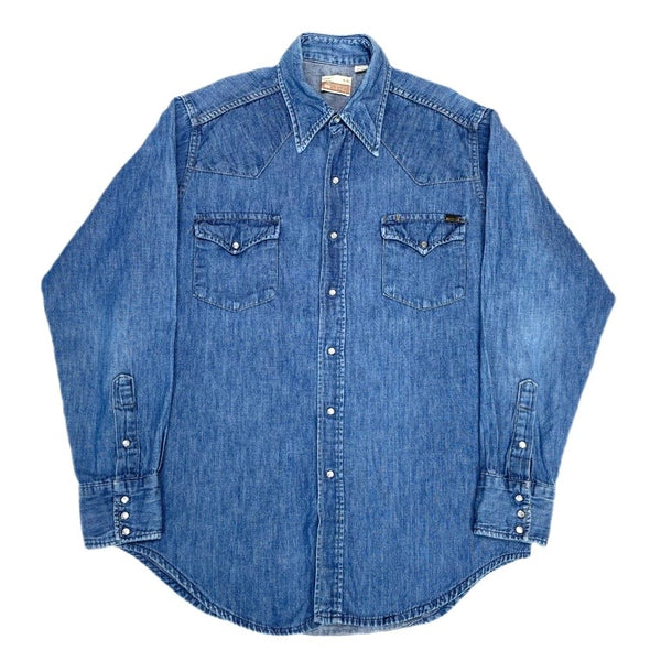 (VINTAGE) 1980'S～ Sears DENIM WESTERN SHIRT