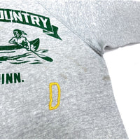 (VINTAGE) 1960'S～ UNKNOWN FLOCKY PRINTED SWEAT SHIRT