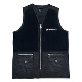 (VINTAGE) 1990'S～ MADE IN HONG KONG METROPOLITAN FLEECE PANELED QUILTING VEST