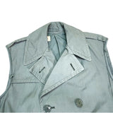 (VINTAGE) 1969 US ARMY SLEEVE CUT OFF TRENCH COAT