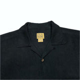 (vintage) 2010 JoS.A.BANK SILK 100% LOOP COLLAR SHORT SLEEVE BOX SHIRT