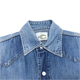 (vintage) 1960'S～ BAR C FULL SNAP BUTTON STYLE SLEEVE CUT OFF DENIM WESTERN SHIRT VEST