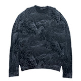 (designers) 2000'S～ ARMANI EXCHANGE ALL OVER PRINTED COTTON KNIT