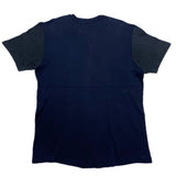 (designers) 1980'S～ COMME des GARCONS HOMME BIG HOMME TAG SLEEVE PANELED DESIGN BICOLOR SHORT SLEEVE SHIRT