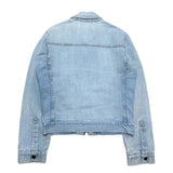 (vintage) 1970'S～ MADE IN HONG KONG BRITTANIA SPORTSWEAR ZIP UP DENIM TRUCKER JACKET WITH PATCHES