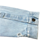 (vintage) 1970'S～ MADE IN HONG KONG BRITTANIA SPORTSWEAR ZIP UP DENIM TRUCKER JACKET WITH PATCHES