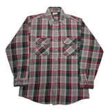 (vintage) 1990'S～ MADE IN USA FIVE BROTHER PLAID PATTERN HEAVY FLANNEL SHIRT