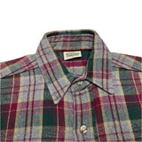 (vintage) 1990'S～ MADE IN USA FIVE BROTHER PLAID PATTERN HEAVY FLANNEL SHIRT
