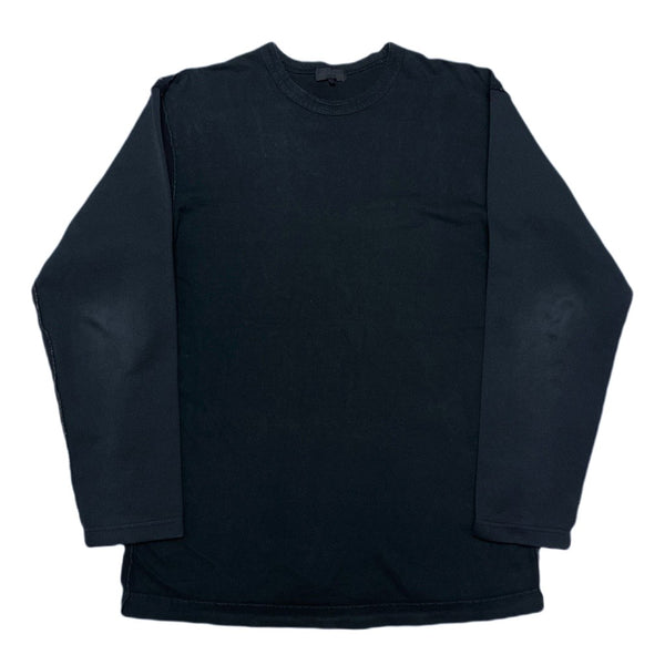 (DESIGNERS) AD2004 COMME des GARCONS HOMME GARMENT DYED 3 MATERIAL PANELED INSIDE OUT SHIRT