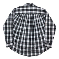 (DESIGNERS) MADE IN USA AIE SHADOW PLAID GATHERED LOOP COLLAR SHIRT