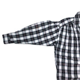 (DESIGNERS) MADE IN USA AIE SHADOW PLAID GATHERED LOOP COLLAR SHIRT