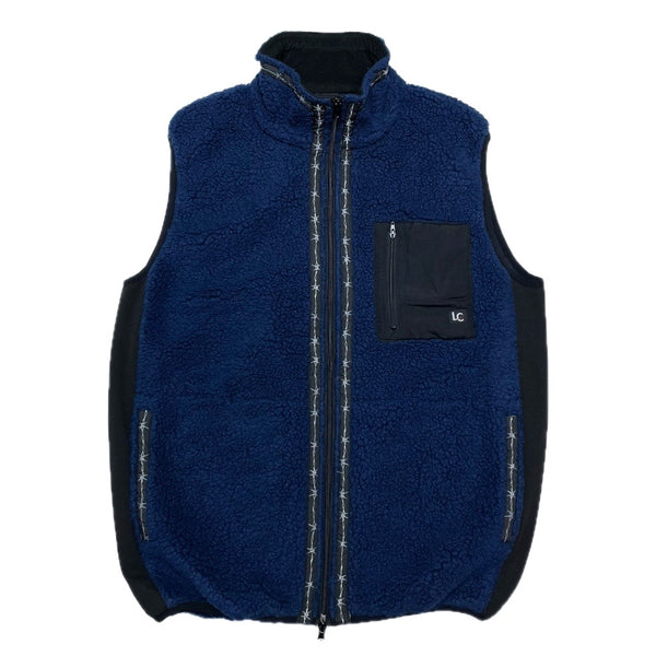 (VINTAGE) 2000'S～ LAST CHANCE FLEECE VEST WITH BARBED WIRE TAPE