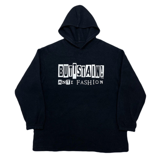 (VINTAGE) 2000'S～ buttstain REPRO MODEL LOGO EMBROIDERED PULLOVER FLEECE HOODIE