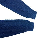 (VINTAGE) MADE IN SCOTLAND INVERALLAN 1A INDIGO COTTON HAND KNIT
