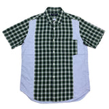 (designers) AD2010 MADE IN JAPAN COMME des GARCONS HOMME PANELED DESIGN SHORT SLEEVE SHIRT