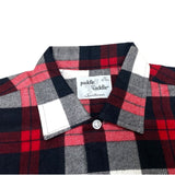 (VINTAGE) DEAD STOCK NEW 1960'S～ paddle and saddle PLAID PATTERN PRINTED FLANNEL BOX SHIRT
