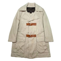 (DESIGNERS) MADE IN ITALY LOUIS VUITTON COTTON LINEN BELTED COAT AS IS WITH HANGER