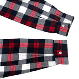 (VINTAGE) DEAD STOCK NEW 1960'S～ paddle and saddle PLAID PATTERN PRINTED FLANNEL BOX SHIRT