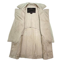 (DESIGNERS) MADE IN ITALY LOUIS VUITTON COTTON LINEN BELTED COAT AS IS WITH HANGER