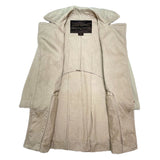 (DESIGNERS) MADE IN ITALY LOUIS VUITTON COTTON LINEN BELTED COAT AS IS WITH HANGER