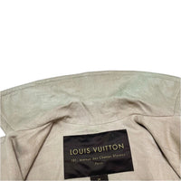 (DESIGNERS) MADE IN ITALY LOUIS VUITTON COTTON LINEN BELTED COAT AS IS WITH HANGER