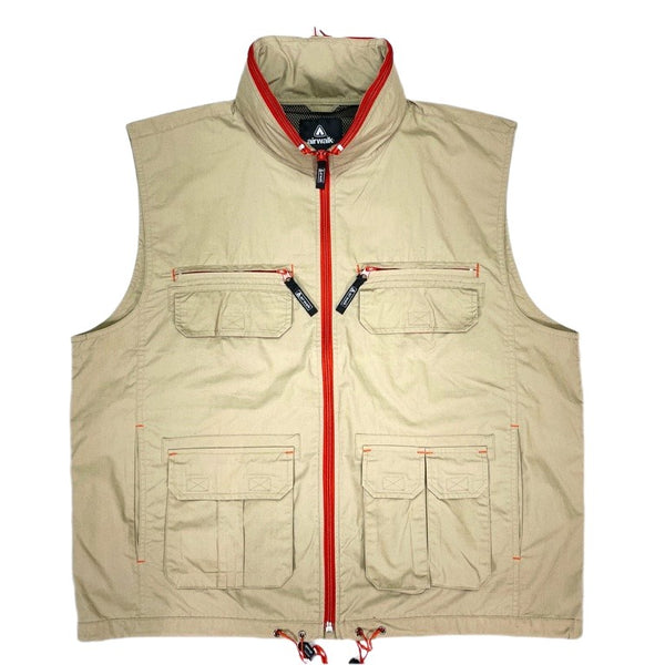(VINTAGE) 2000'S～ airwalk ZIP UP VEST WITH 10 POCKETS