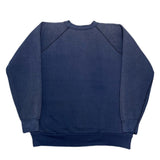 (vintage) 1960'S～ UNKNOWN SKULL SPIDER PRINT FADED SWEAT SHIRT WITH SIDE GUSSET