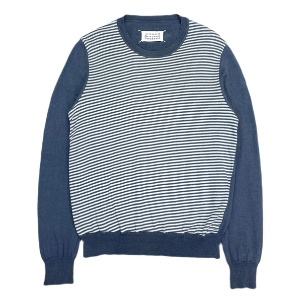 (DESIGNERS) 2000'S～ MADE IN ITALY MAISON MARGIELA 10 KOKONOE TAG DIAGONAL STRIPED PATTERN PANELED KNIT