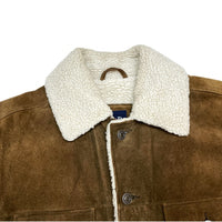 (VINTAGE) 2002 OLD GAP SUEDE SHERPA JACKET WITH 4 POCKET