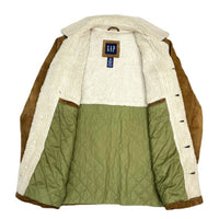(VINTAGE) 2002 OLD GAP SUEDE SHERPA JACKET WITH 4 POCKET