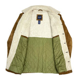 (VINTAGE) 2002 OLD GAP SUEDE SHERPA JACKET WITH 4 POCKET