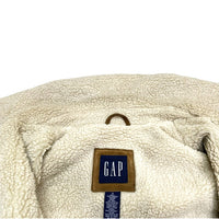 (VINTAGE) 2002 OLD GAP SUEDE SHERPA JACKET WITH 4 POCKET