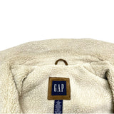 (VINTAGE) 2002 OLD GAP SUEDE SHERPA JACKET WITH 4 POCKET