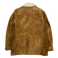 (VINTAGE) 2002 OLD GAP SUEDE SHERPA JACKET WITH 4 POCKET