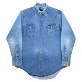 (VINTAGE) 1980'S～ WRANGLER DENIM WESTERN SHIRT