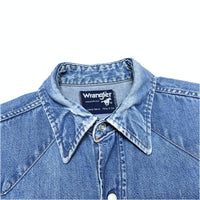 (VINTAGE) 1980'S～ WRANGLER DENIM WESTERN SHIRT